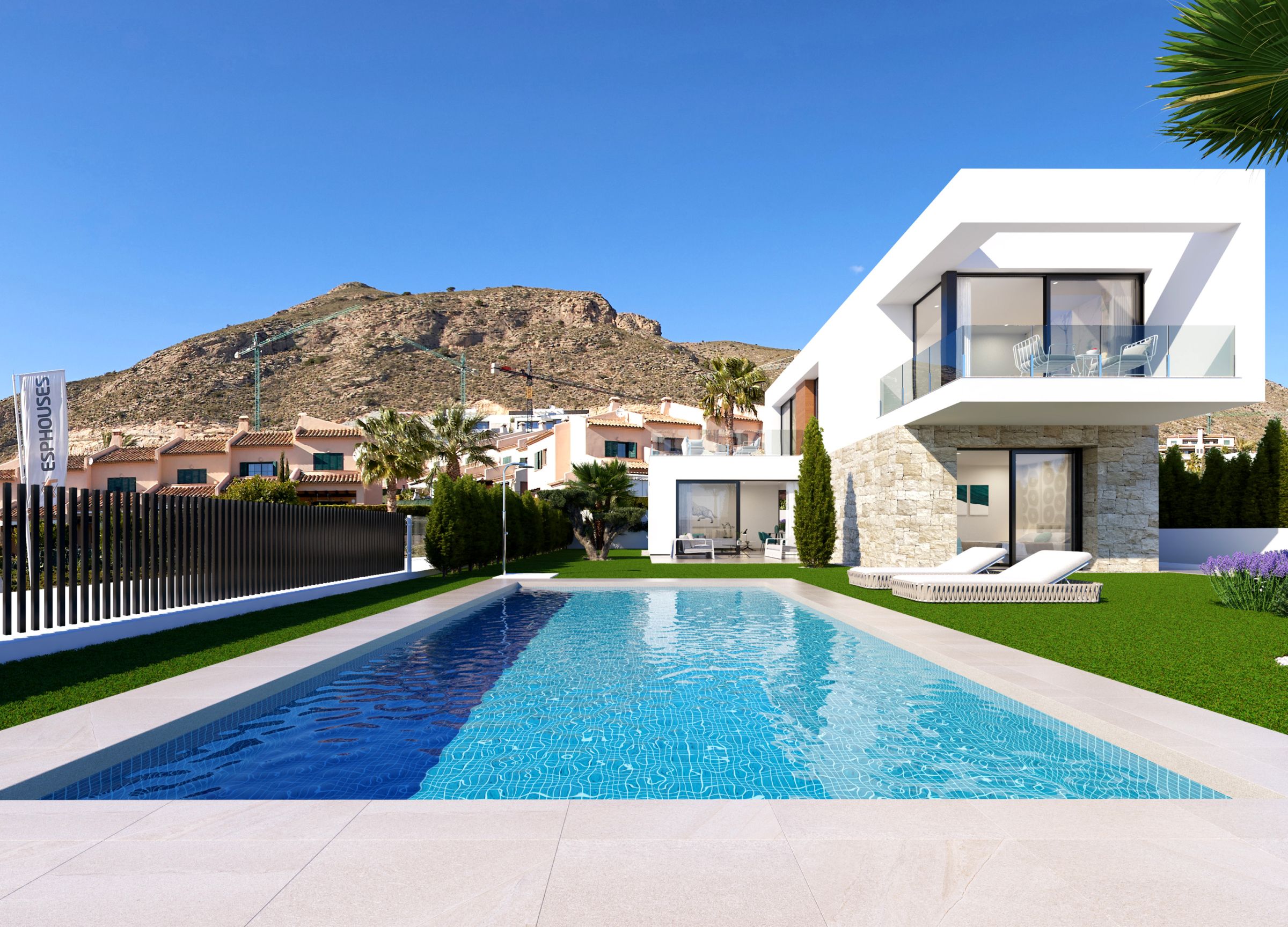 Piscina frontal